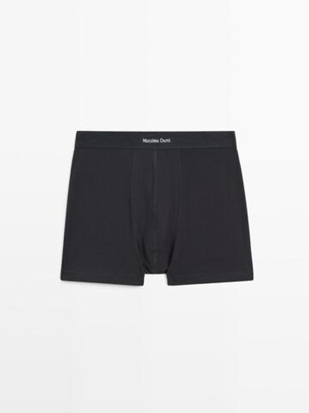 Massimo Dutti русы-боксеры с логотипом на поясе, темно-синий