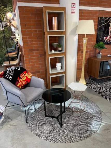 Журнальный столик Marae Ø50 см черный