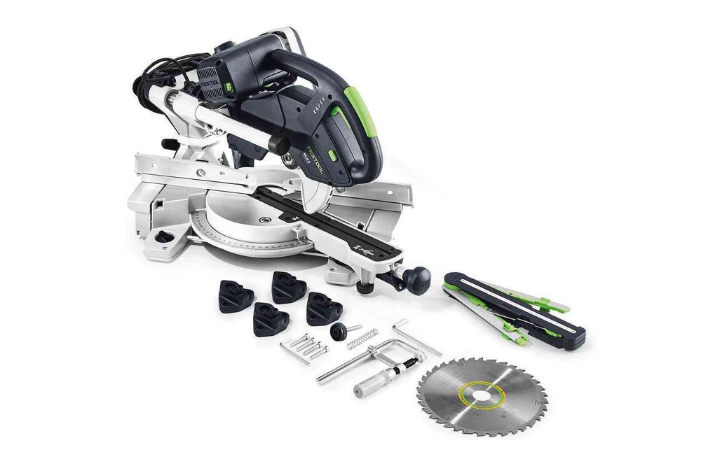 Эл. пила торц. FESTOOL KS60E-SET 230V комплект с механизмом протяжки