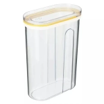 Емкость для сыпучих продуктов с крышкой (слайдером) 1,5л, Желтый