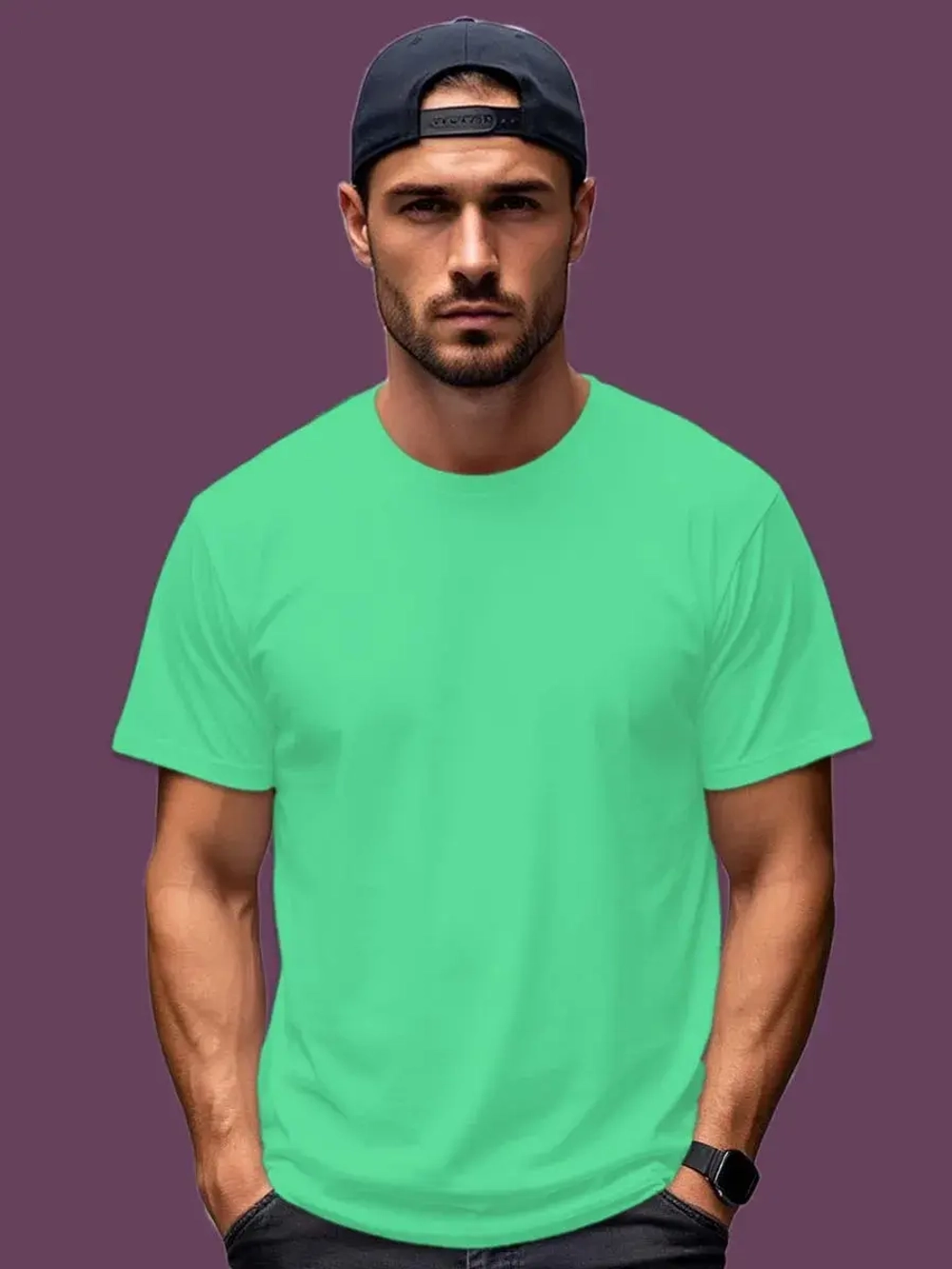 Футболка Взрослая.Премиум однотонная.1 шт