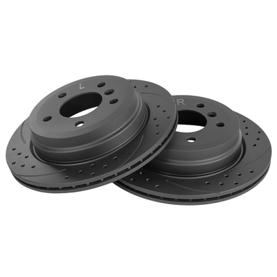 Диск тормозной задний перфорированный PRO-Line с покрытием (компл.2 шт) BMW E81/E87/E90/X1(E84) /Vent.D=300mm GANZ GIJ06074S