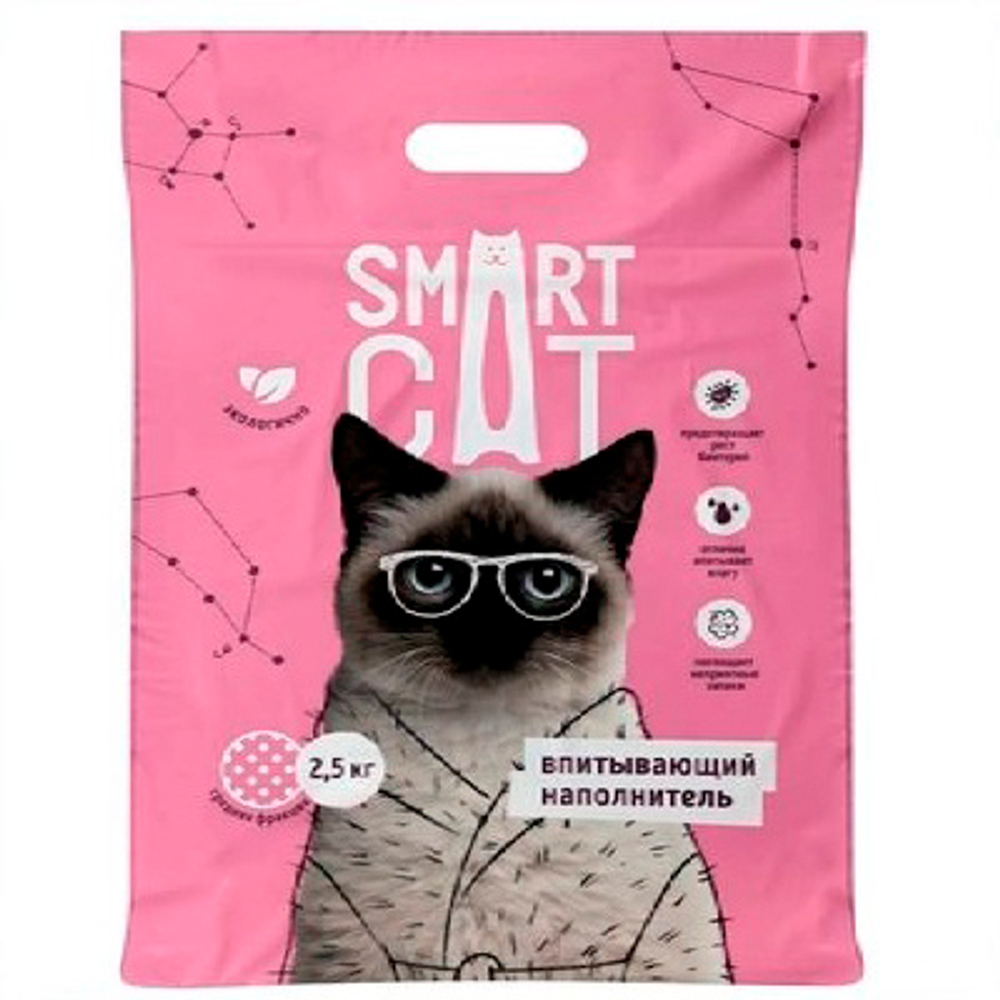 Smart Cat Впитывающий наполнитель, средняя фракция