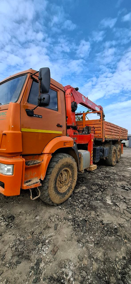 Агропромсервис 4382* на шасси КамАЗ 43118 6x6 Бортовой с КМУ 438240-02 (Дизельный, 11,8 л, 300 л.с.,
