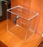 Ящик для анкет 300х200х300 врезной замок