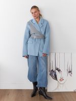 РЕМЕНЬ-ПОРТУПЕЯ SILVER GREY