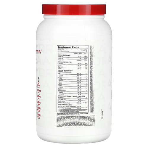 Metabolic Nutrition, Hydra EAA, фруктовый пунш, 1000 г (35,2 унции)
