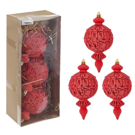 GAEM Набор из 3шт Украшение новогоднее "Шар", L28 W7,5 H11 см