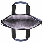 Сумка портфель HEIKKI NOVATION (ХЕЙКИ) с отделением для ноутбука 13-14", багажная лента, синяя, 28х38х3 см, 272593