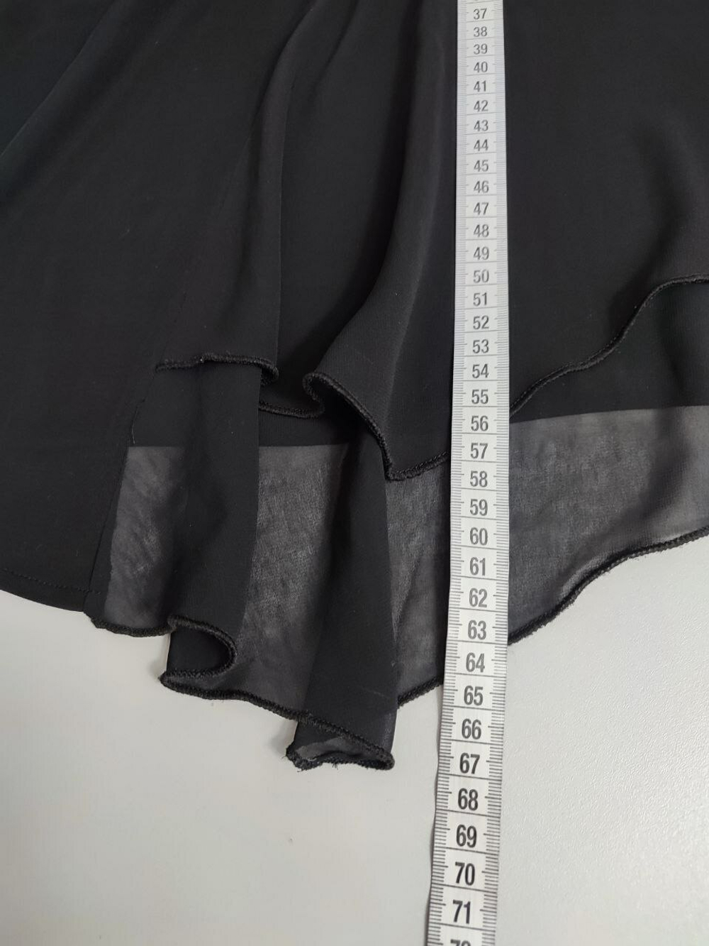 Юбка черная воздушная 46 размер