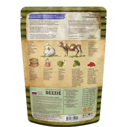 DEZZIE Indoor Adult Cat Сухой корм для взрослых кошек живущих в помещении 400г Курица с Говядиной