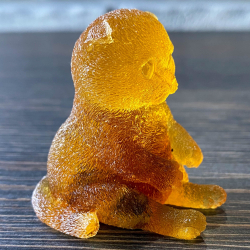 Кот забавно сидит