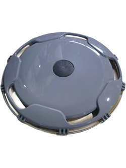 Колпак колеса R-22,5 заднего (пластик) (серый)