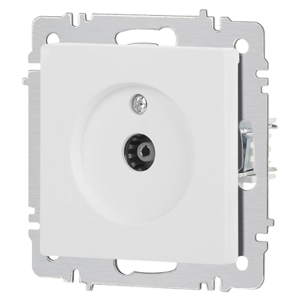 Розетка Intro Accent 6-301-01М TV одиночная, IP20, СУ, белый матовый