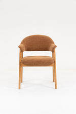 Стул обеденный Tavu с деревянными ножками терракотовый