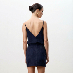 Юбка из натуральной замши