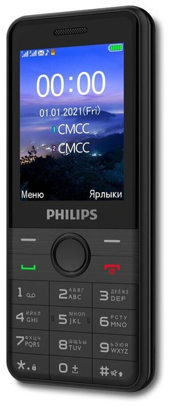 Сотовый телефон Philips Xenium E172 Black