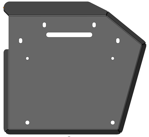 Пластина крепления колес оси Y левая Master v2