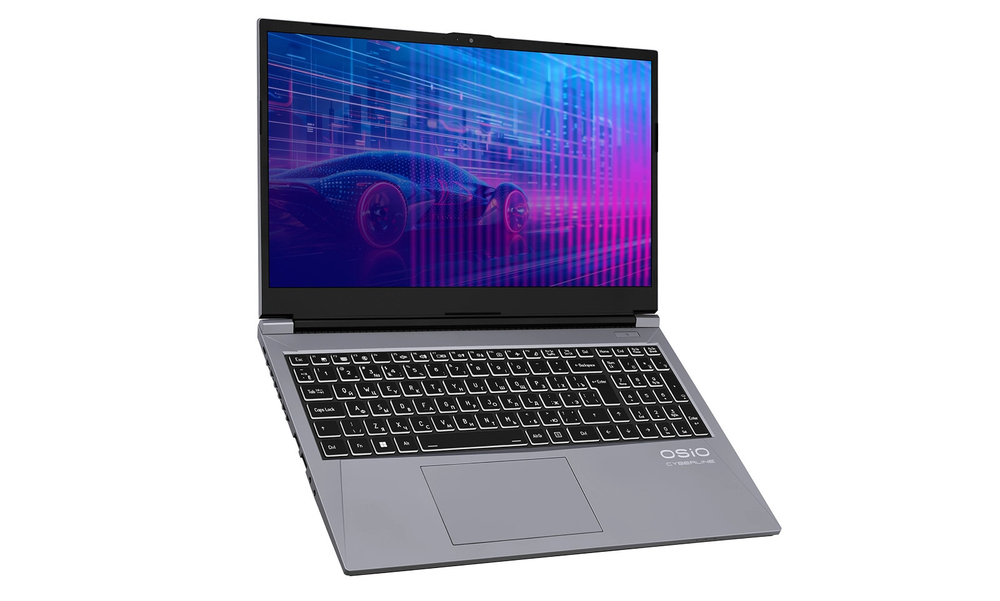 Ноутбук  OSIO CyberLine C150i-003 15.6 ", Core i5, 16 Гб RAM, 512 Гб SSD, GeForce RTX 4060, Серый