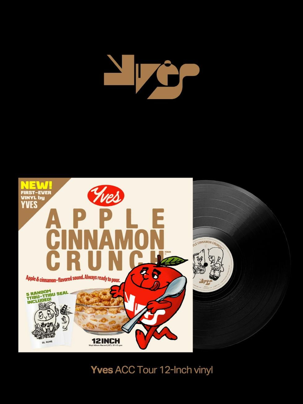 Альбом YVES - APPLE CINNAMON CRUNCH 12-INCH BLACK VINYL