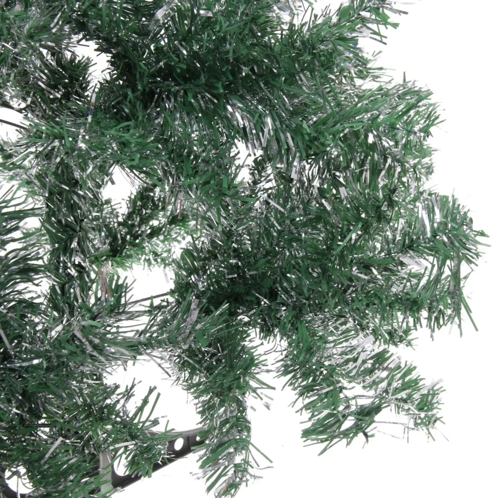 Ёлка «Серебряная дымка» 120 см, ПВХ зеленый с серебром (230 веток)