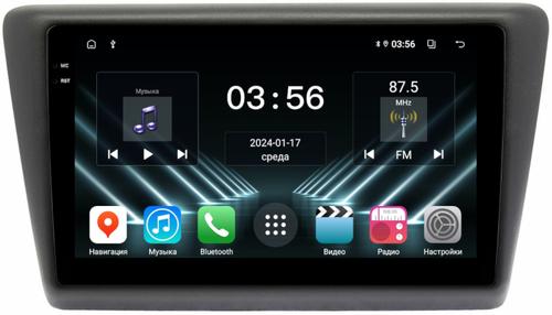 Магнитола для Skoda Rapid 1 2012-2020 (рамка тип 2) - FarCar S280 монитор 9.5" IPS на Android 13, CarPlay