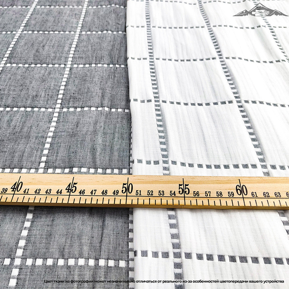 Хлопковый жаккард двусторонний рисунок №4 | ш.245 см | 265 г/м² | хлопок-100%