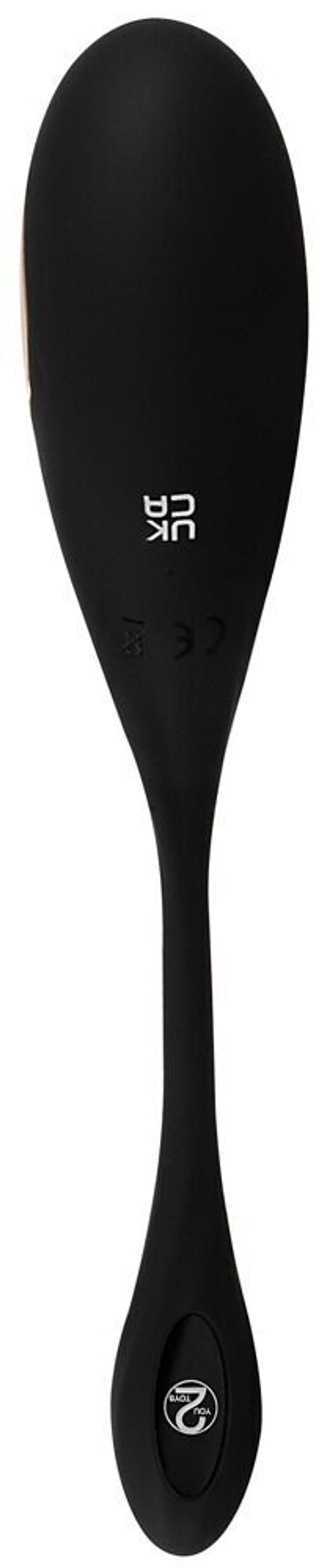 Черное виброяйцо RC Vibrating E-Stim Love Ball с электростимуляцией (Цвет: черный)