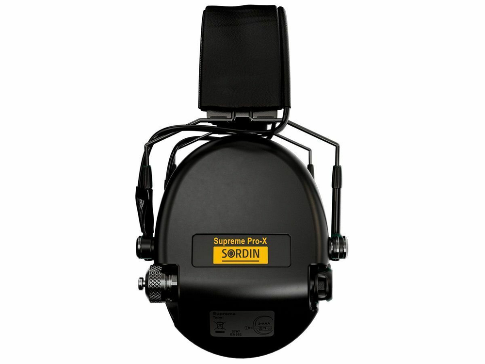 Наушники активные Sordin (MSA) Supreme Pro-X Slim, чёрные (SOR74302-X/L-02-S)