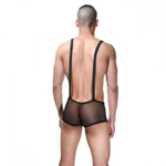 Оригинальное мужское боди с кармашком (Размер: S-M) (Цвет: черный)