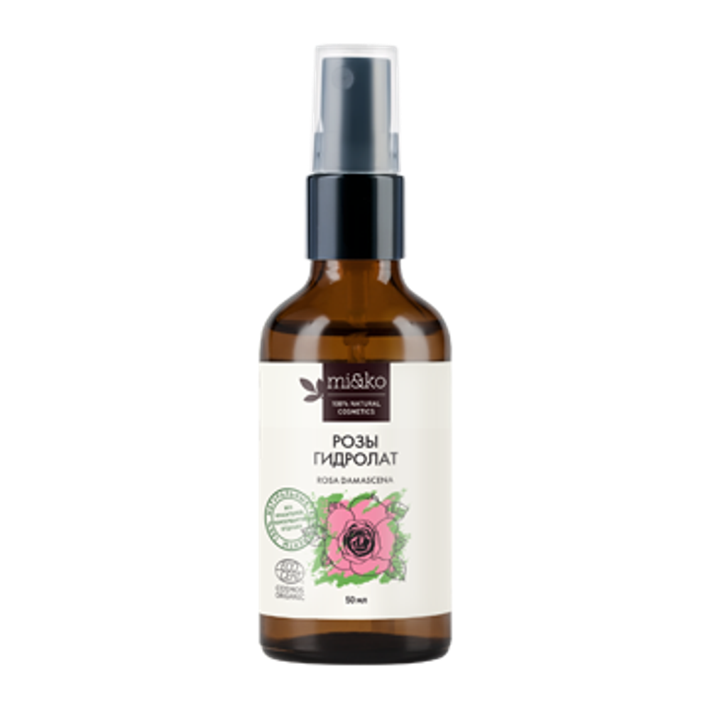Гидролат Роза, 50 мл, Organic, Mi&Ko