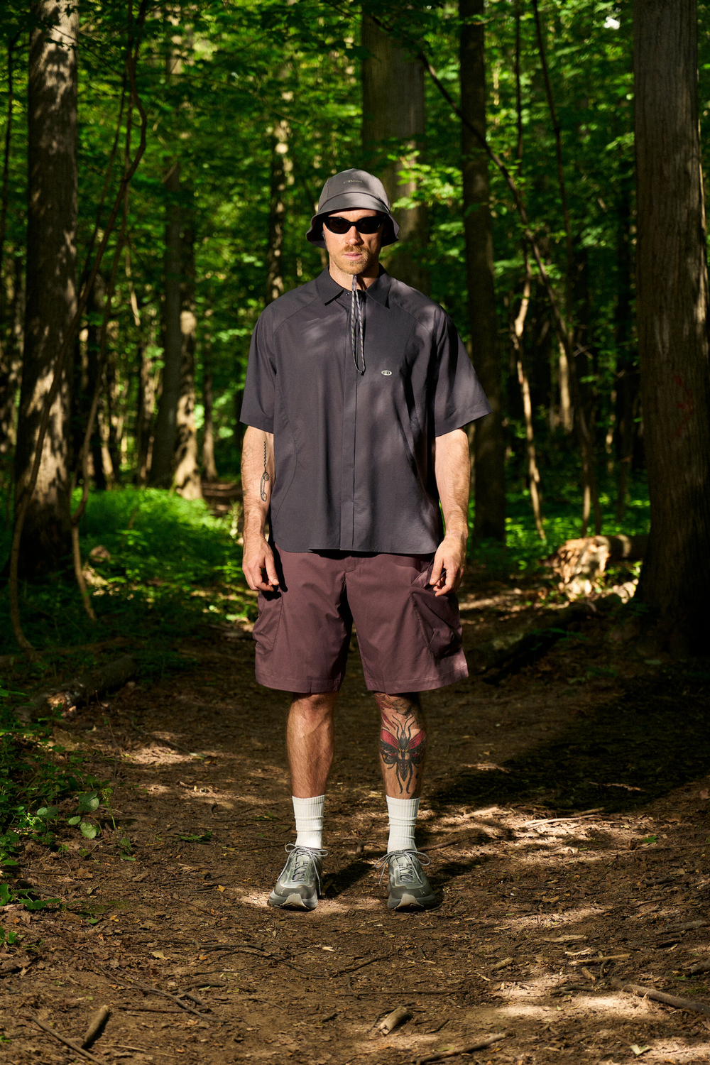 Шорты Nothomme Blue Cargo Shorts Ultra-Light "Dark Red"