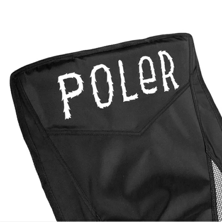 Кресло туристическое POLER STOWAWAY CHAIR - BLACK складное, высокая спинка, до 120 кг