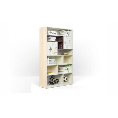 Стеллаж Актив, сосна скандинавия/ясень анкор