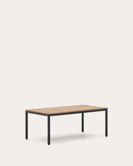 Комплект уличной мебели Aiguafreda из алюминия и акации, диван, 2 стула, столик