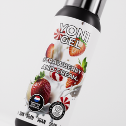 SGAN YONI GEL - Оральный лубрикант, клубника со сливками, 100 мл