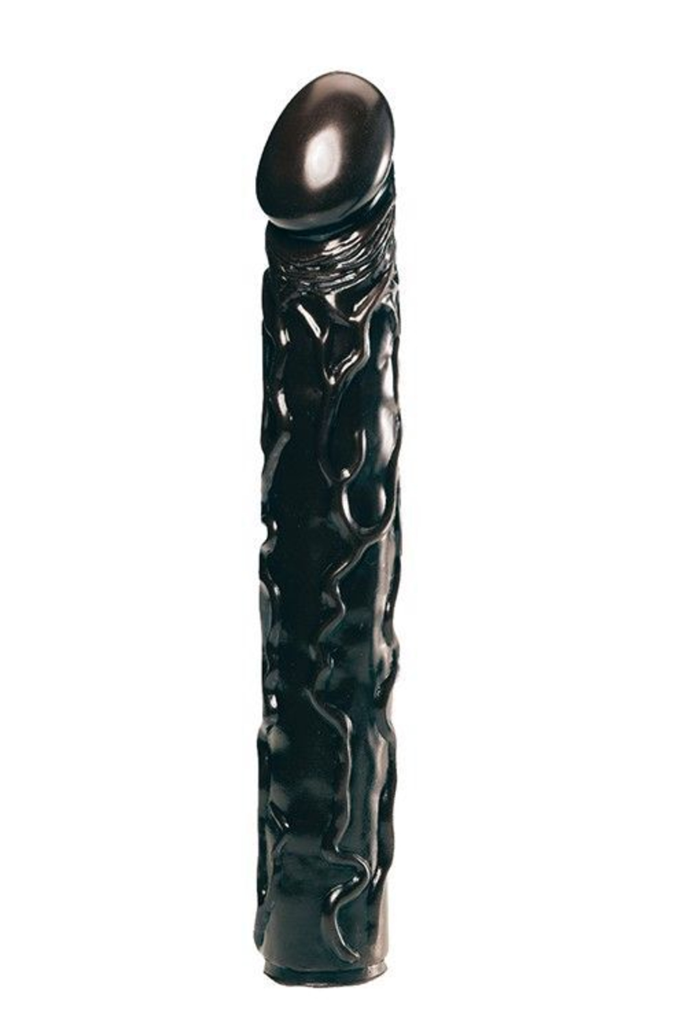 Чёрный фаллоимитатор BIG BONANZA 13 BLACK BUTT PLUG - 33 см.