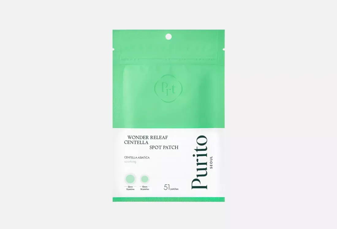 Патчи от прыщей Purito Wonder Centella Spot Patch — 51 шт