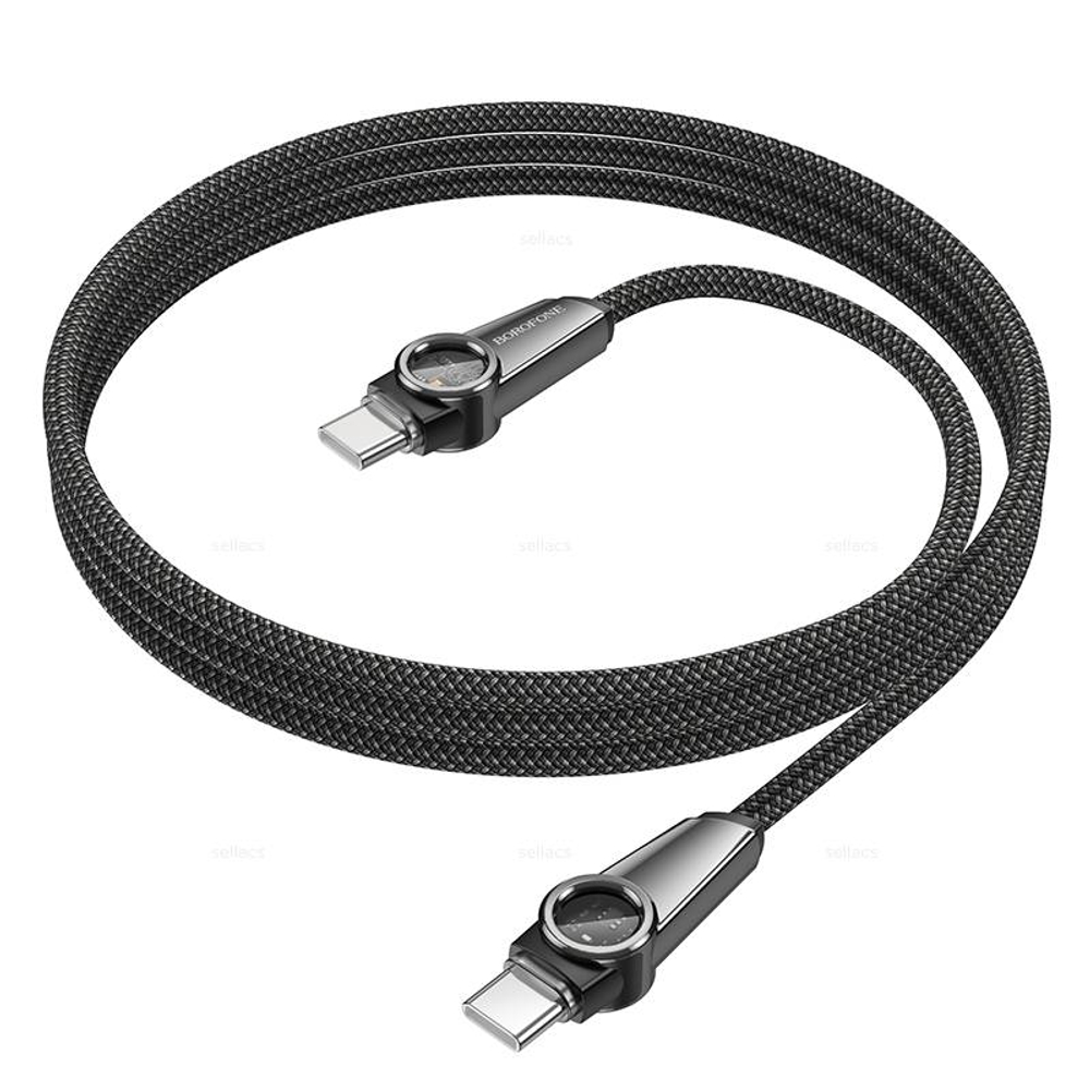 Кабель Type-C на Type-C 60W Borofone BU49 (black)