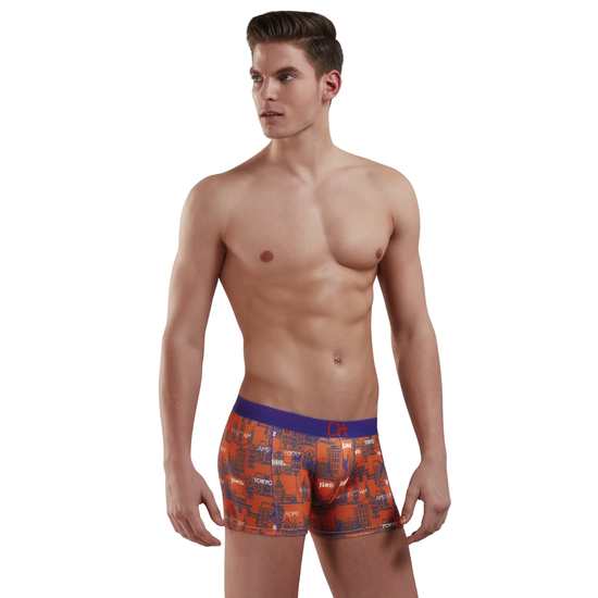 Мужские трусы боксеры оранжевые с принтом Doreanse 1897