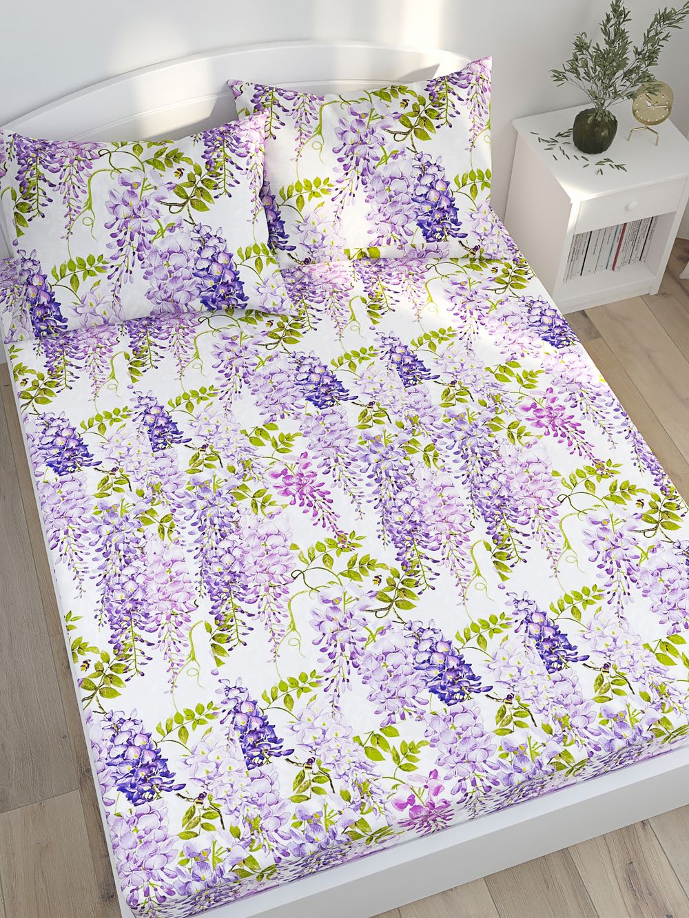 Простынь на резинке Сказка "Полет шмеля" 90х200 см, перкаль