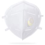 Респиратор (полумаска фильтрующая) КОМПЛЕКТ 10 шт., МЕДИЦИНСКИЙ с клапаном FFP2, складной, KN95, 00999Х04780