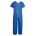 Комплект одежды хирургический (куртка+брюки) размер 52-54 плотность 42 нестерильный синий