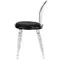 Стул Babel прозрачный с черным сиденьем
