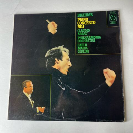 Винтажная виниловая пластинка LP Brahms Брамс, Claudio Arrau, Philharmonia Orchestra, Carlo Maria Giulini, Piano Concerto No.1 (Англия 1968)