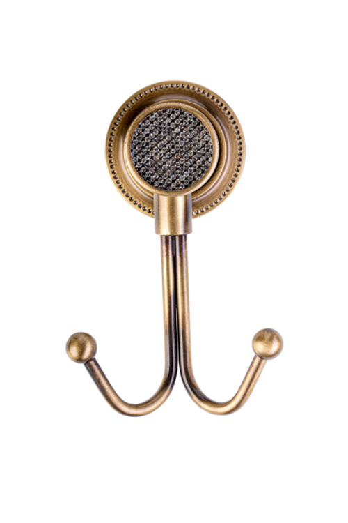 Boheme Крючок двойной ROYALE CRISTAL BR