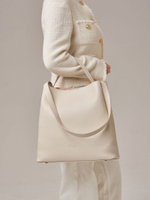 Кожаная сумка шоппер Olga DBR 30948 светлый крем