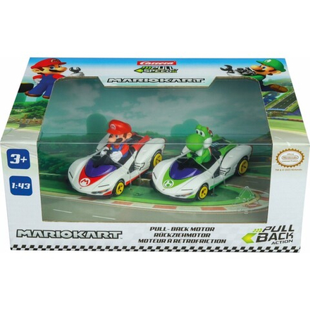 Carrera Pull & Speed - Две машинки Nintendo Mario Kart P-Wing 2-pack 13022 / артикул   13022  / GTIN 9003150130277