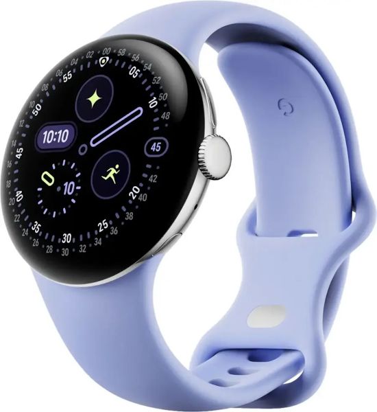 Умные часы Google Pixel Watch 4 41mm Wi-Fi + LTE (Polished Silver/Iris)