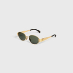 CELINE sunglasses Triomphe Metal GOLD / GREEN